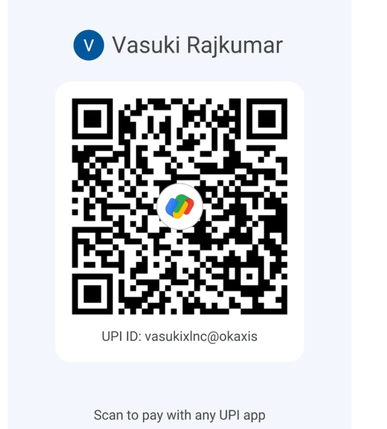 Google Pay / PhonePe / Paytm UPI QR Code